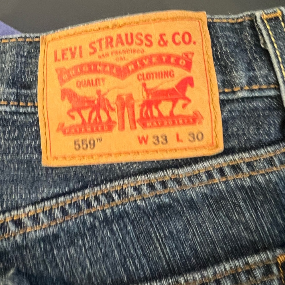 Levi's Men's Dark Blue Relaxed Jeans